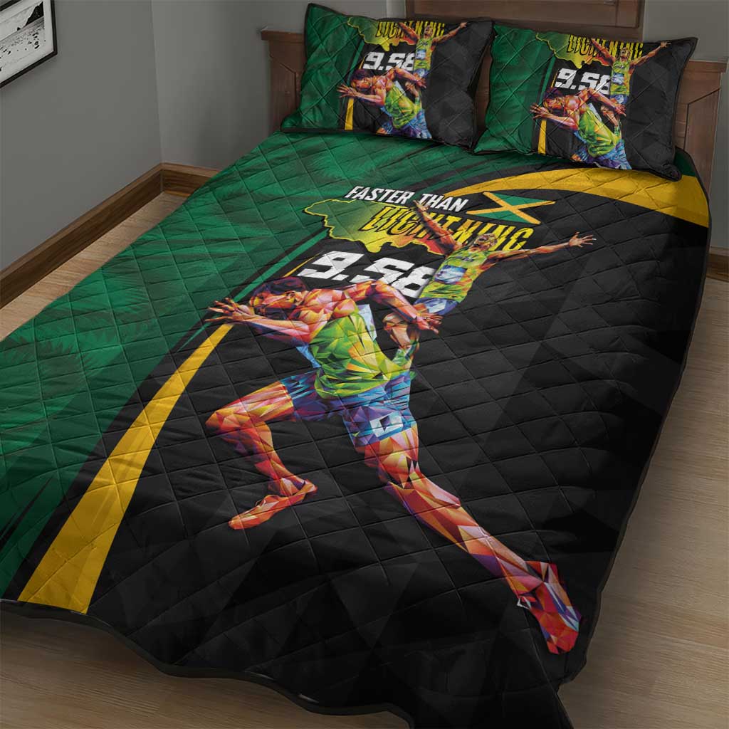 Proud of Jamaican Quilt Bed Set Faster Than Lightning-9.58 Seconds LT03