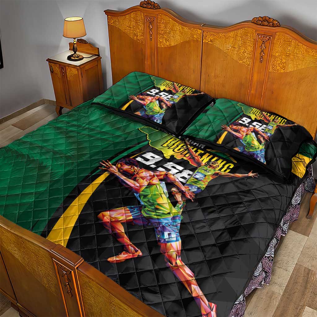 Proud of Jamaican Quilt Bed Set Faster Than Lightning-9.58 Seconds LT03