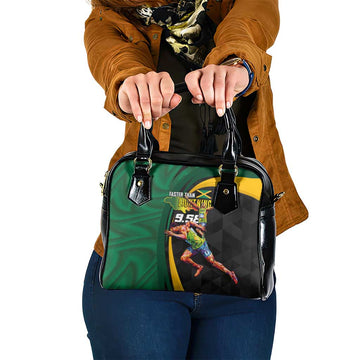 Jamaican Pride Shoulder Handbag 9.58 Seconds-Faster Than Lightning LT03