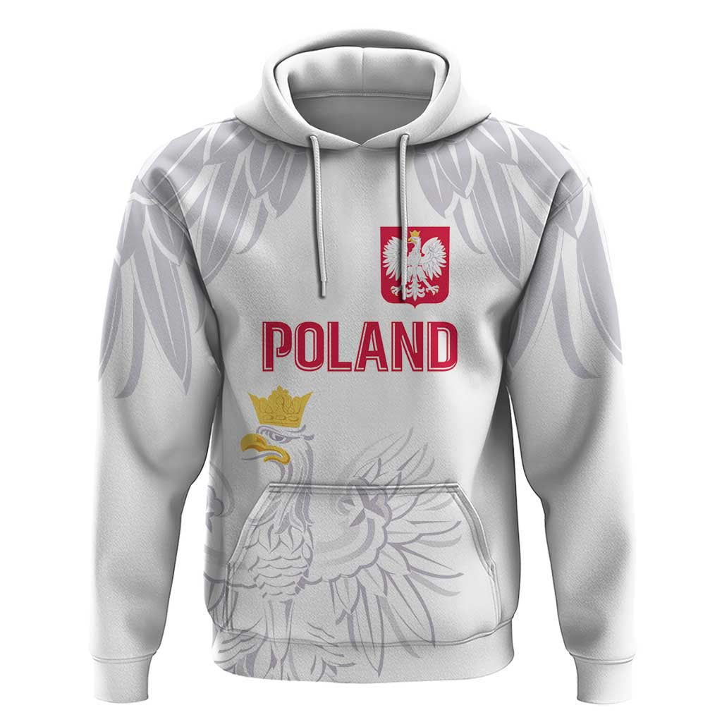 Custom Polish Football Jersey Hoodie Polska Eagle Athletic Soccer LT03
