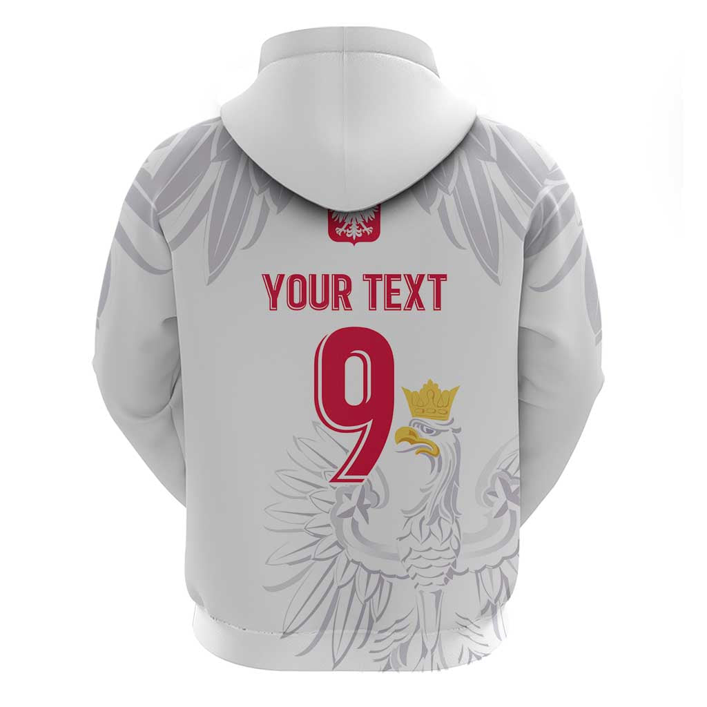 Custom Polish Football Jersey Hoodie Polska Eagle Athletic Soccer LT03