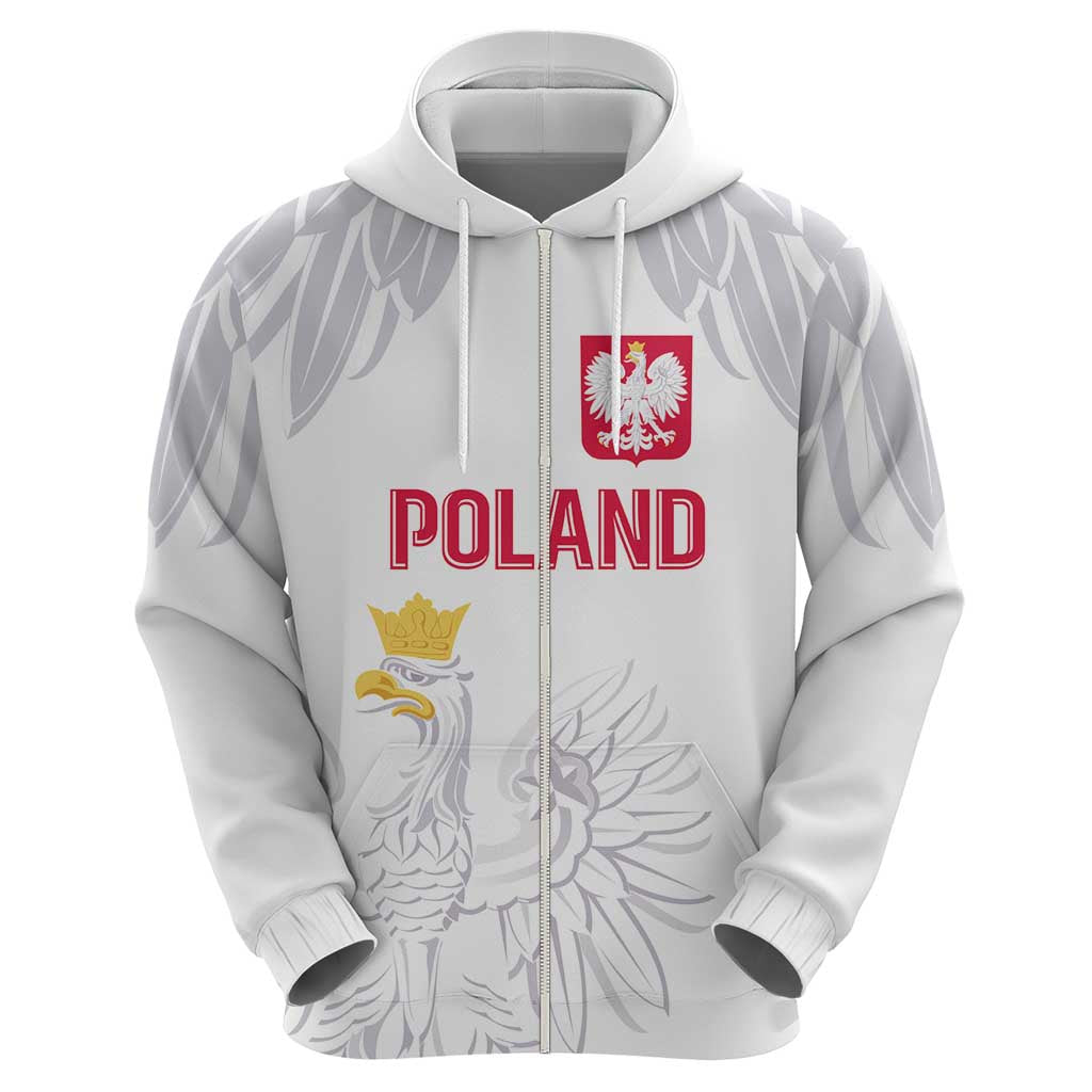 Custom Polish Football Jersey Hoodie Polska Eagle Athletic Soccer LT03