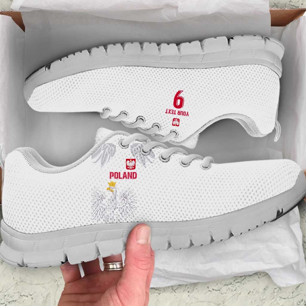 Custom Polish Football Jersey Sneakers Polska Eagle Athletic Soccer LT03