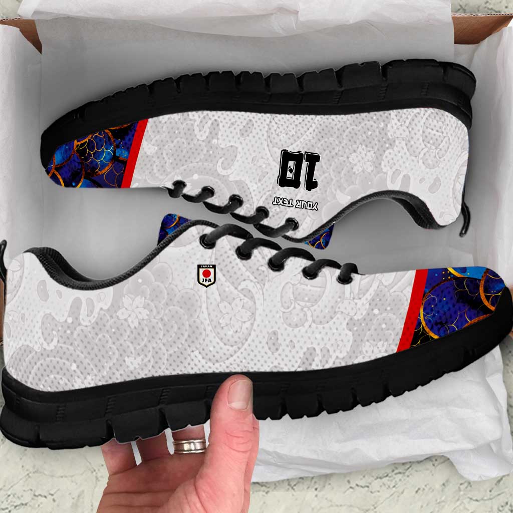 Custom Japan Football Sneakers Seigaiha and Sun LT03