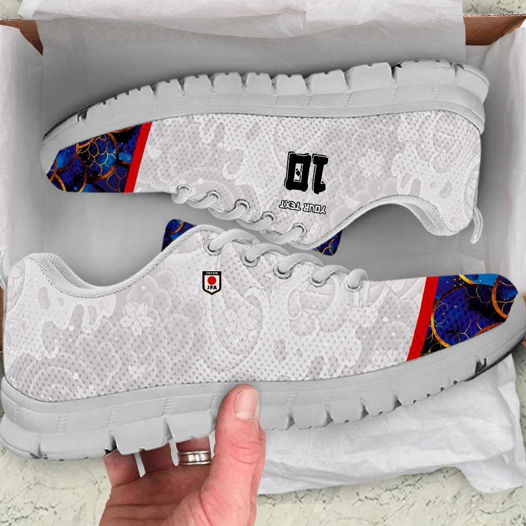 Custom Japan Football Sneakers Seigaiha and Sun LT03