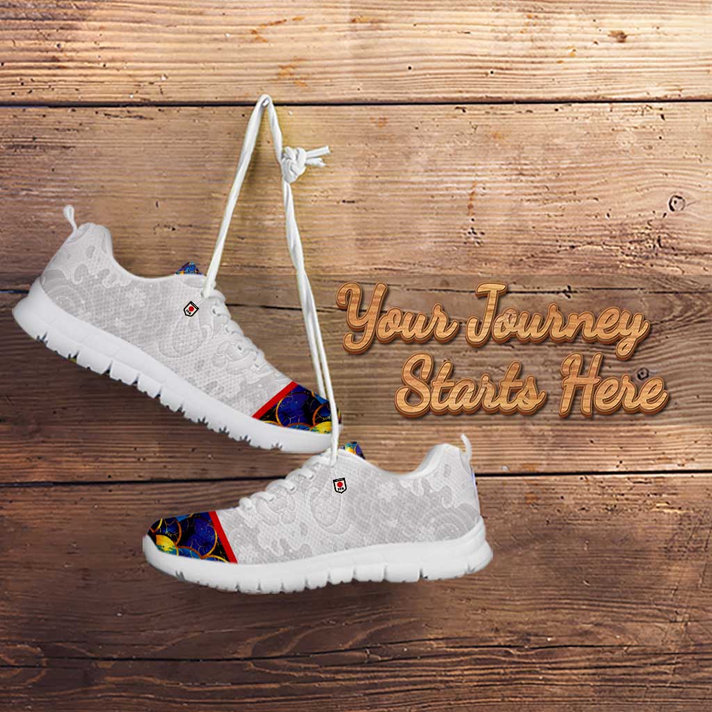 Custom Japan Football Sneakers Seigaiha and Sun LT03