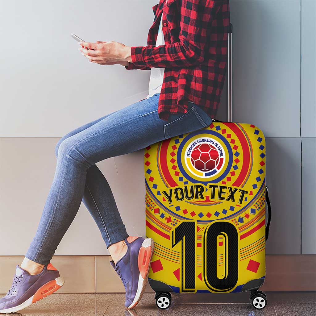 Custom Colombia Football Luggage Cover Sporty Vueltiao Hat LT03