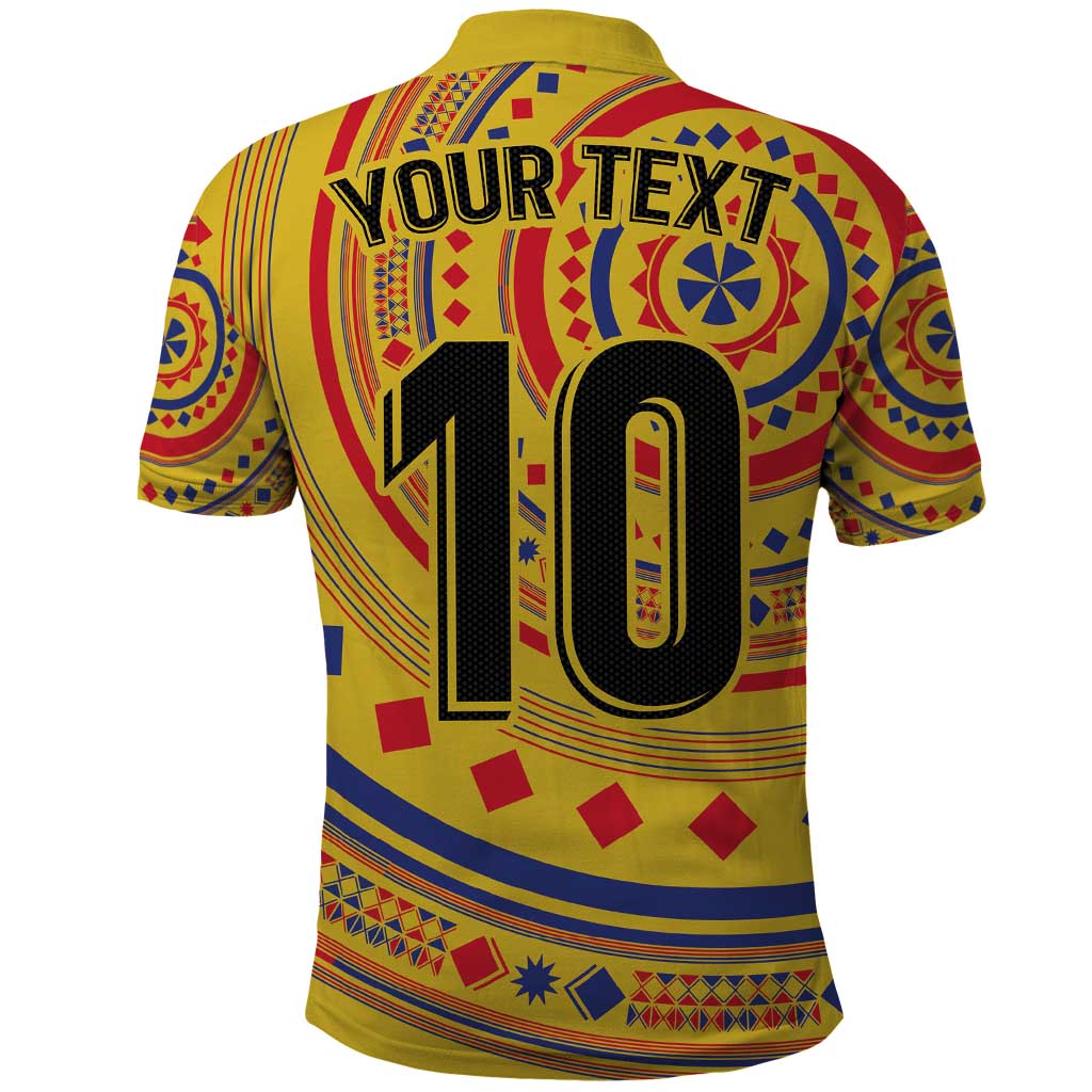 Custom Colombia Football Polo Shirt Sporty Vueltiao Hat LT03