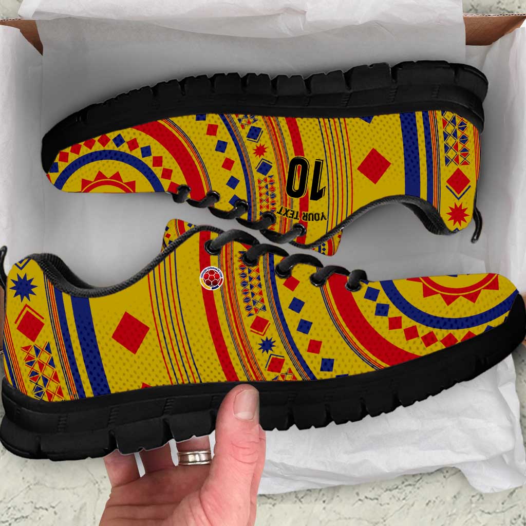 Custom Colombia Football Sneakers Sporty Vueltiao Hat LT03