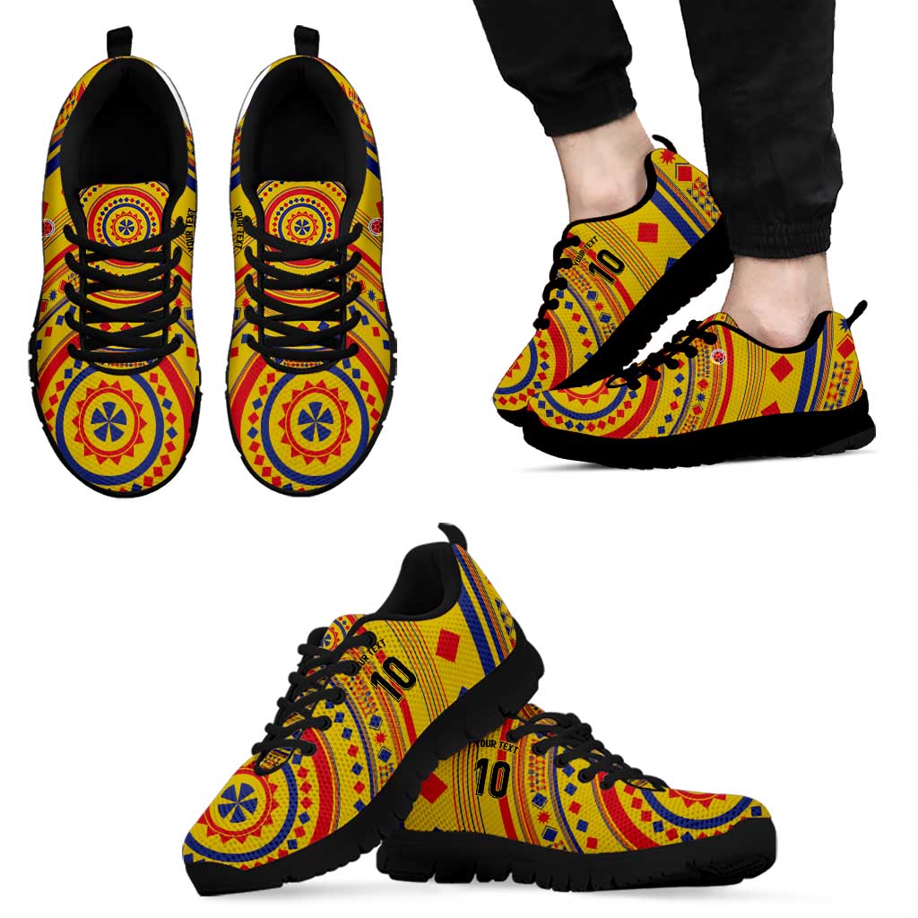 Custom Colombia Football Sneakers Sporty Vueltiao Hat LT03