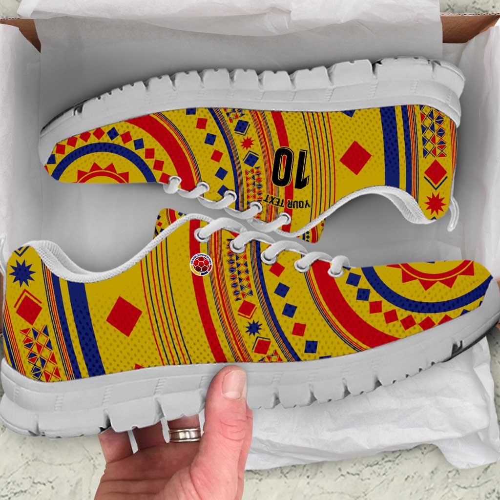 Custom Colombia Football Sneakers Sporty Vueltiao Hat LT03