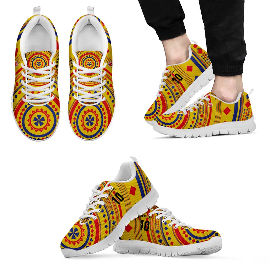 Custom Colombia Football Sneakers Sporty Vueltiao Hat LT03