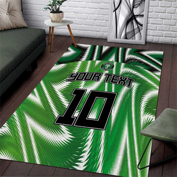 Custom Nigeria Football Area Rug Sporty Super Eagles LT03