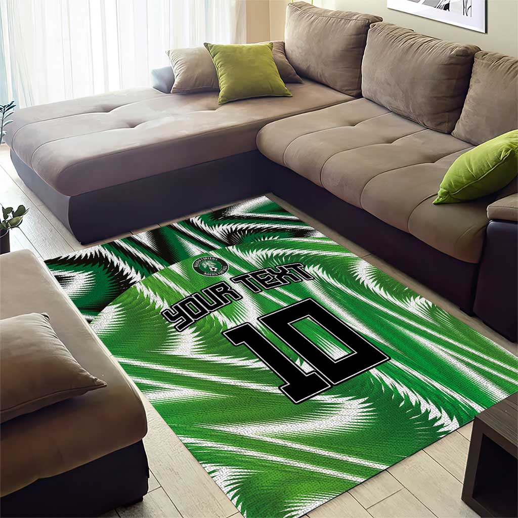 Custom Nigeria Football Area Rug Sporty Super Eagles LT03
