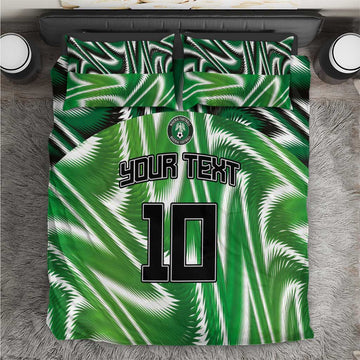 Custom Nigeria Football Bedding Set Sporty Super Eagles LT03