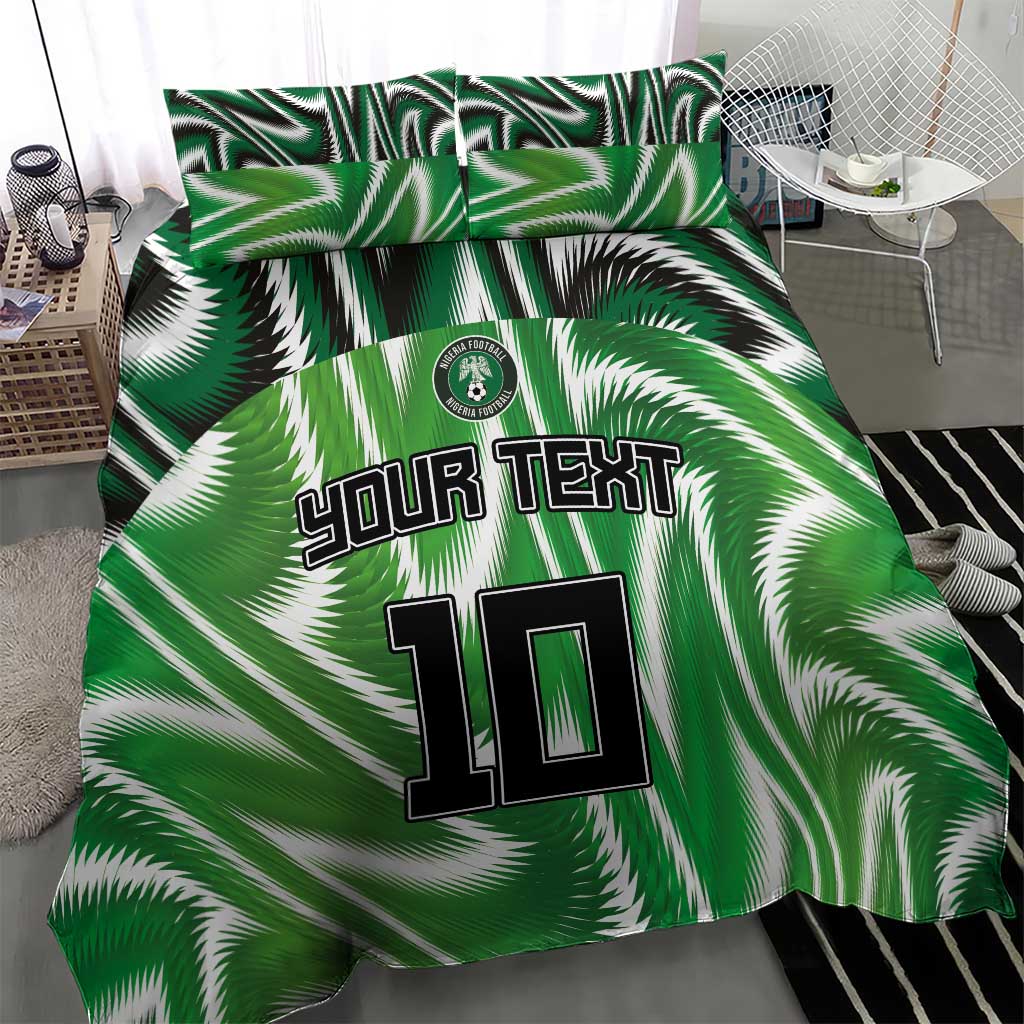 Custom Nigeria Football Bedding Set Sporty Super Eagles LT03