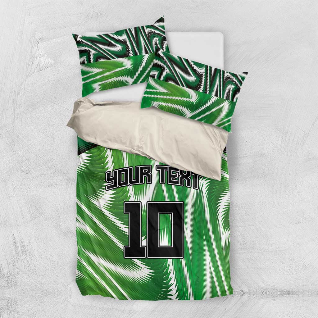 Custom Nigeria Football Bedding Set Sporty Super Eagles LT03