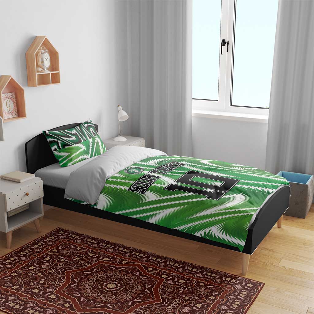 Custom Nigeria Football Bedding Set Sporty Super Eagles LT03