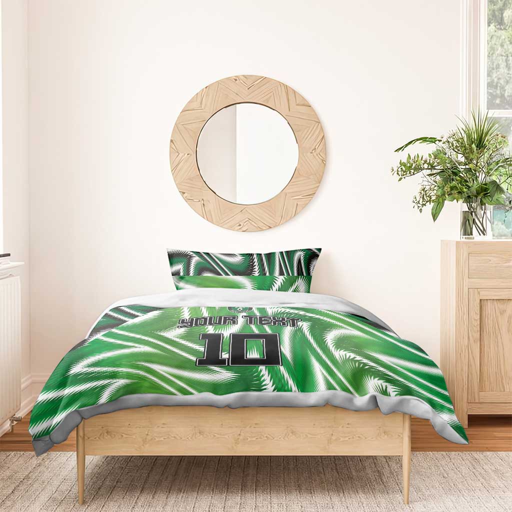 Custom Nigeria Football Bedding Set Sporty Super Eagles LT03