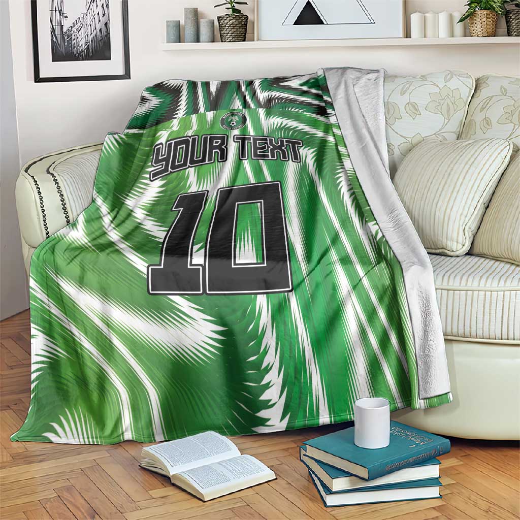 Custom Nigeria Football Blanket Sporty Super Eagles LT03
