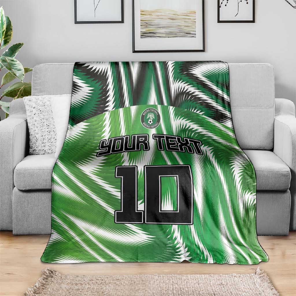 Custom Nigeria Football Blanket Sporty Super Eagles LT03