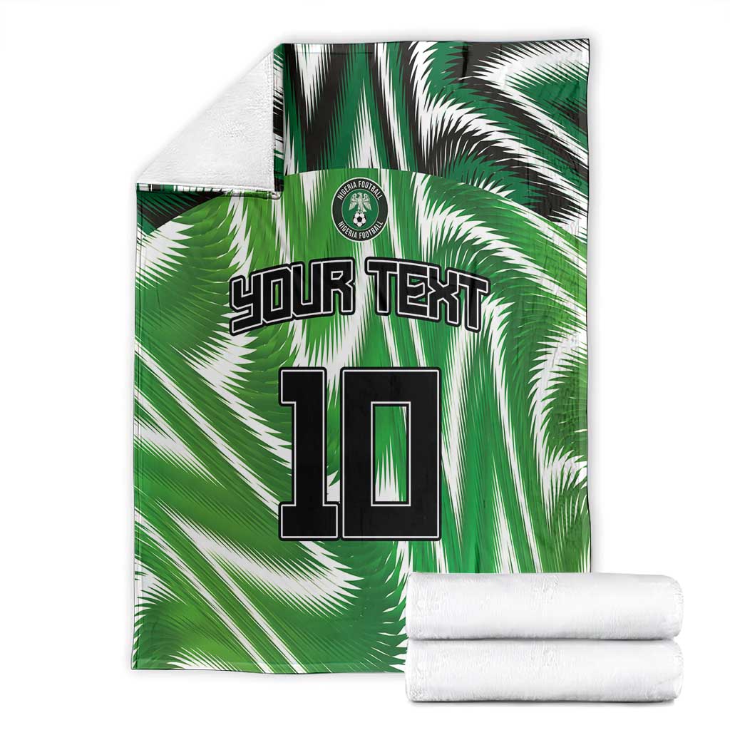 Custom Nigeria Football Blanket Sporty Super Eagles LT03