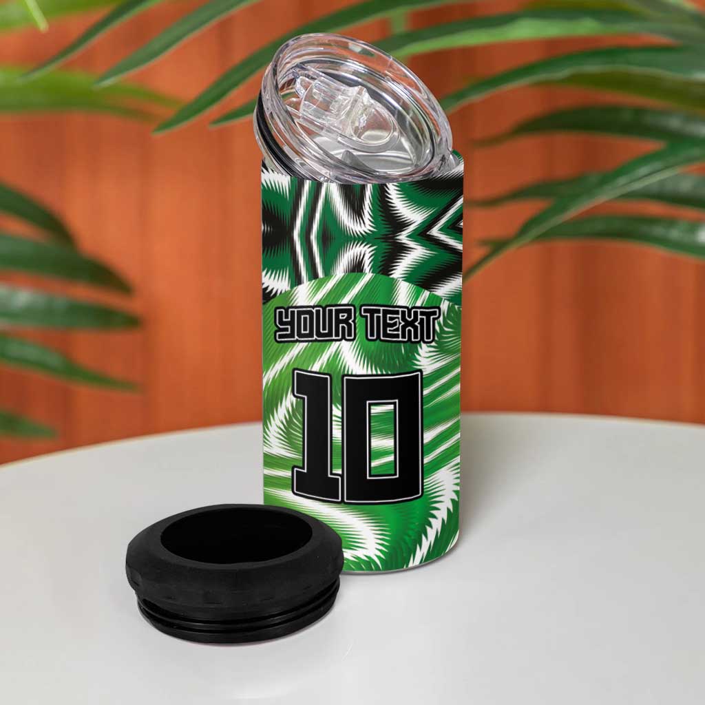 Custom Nigeria Football 4 in 1 Can Cooler Tumbler Sporty Super Eagles LT03