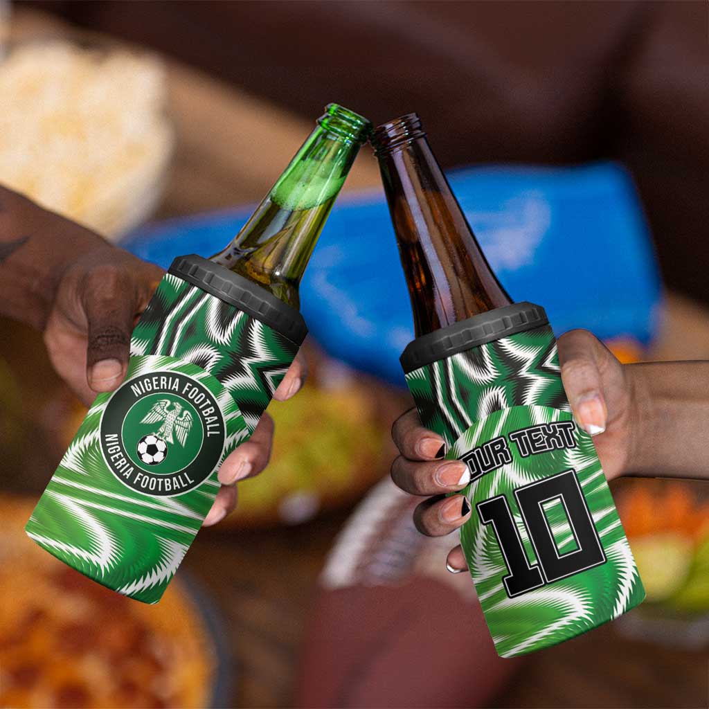 Custom Nigeria Football 4 in 1 Can Cooler Tumbler Sporty Super Eagles LT03