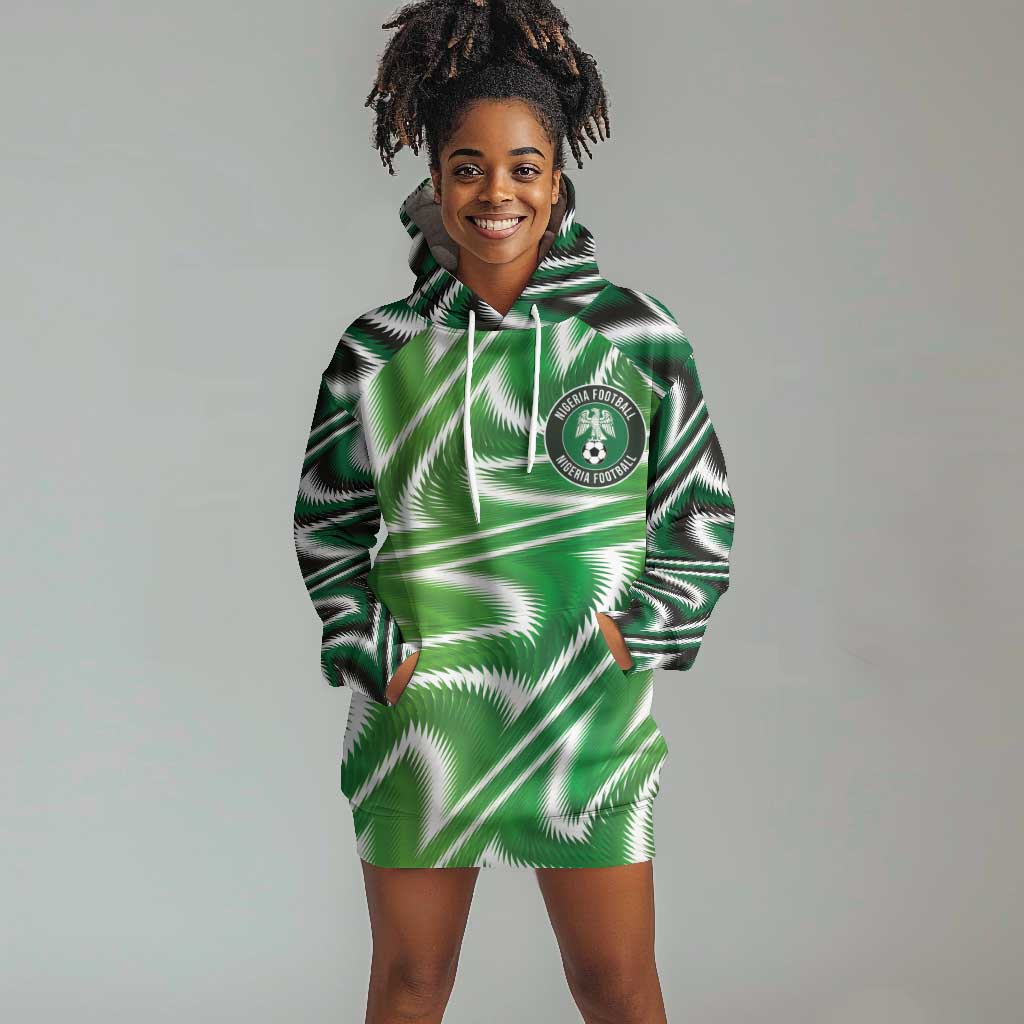 Custom Nigeria Football Hoodie Dress Sporty Super Eagles LT03