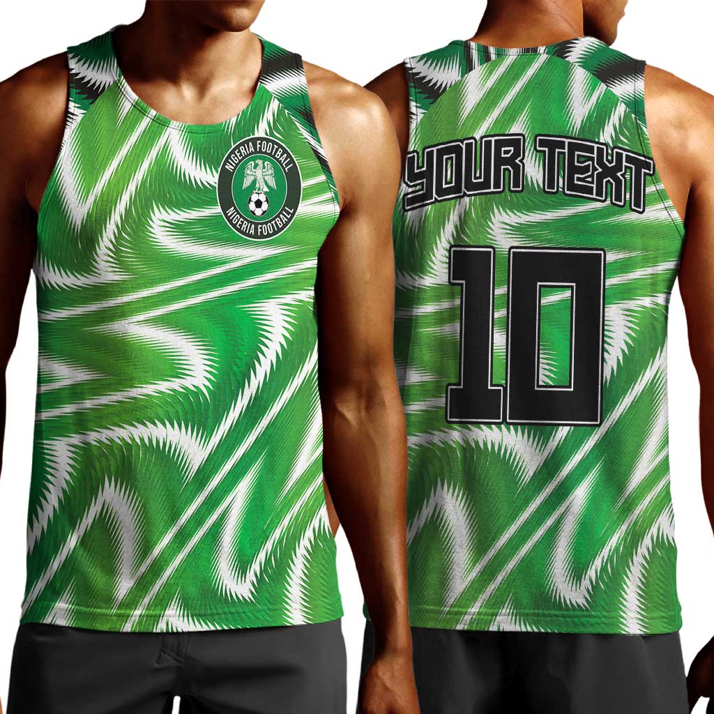 Custom Nigeria Football Men Tank Top Sporty Super Eagles LT03