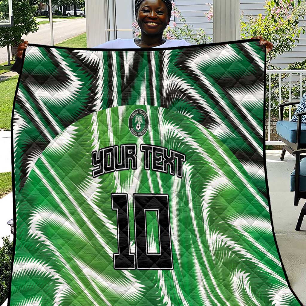 Custom Nigeria Football Quilt Sporty Super Eagles LT03