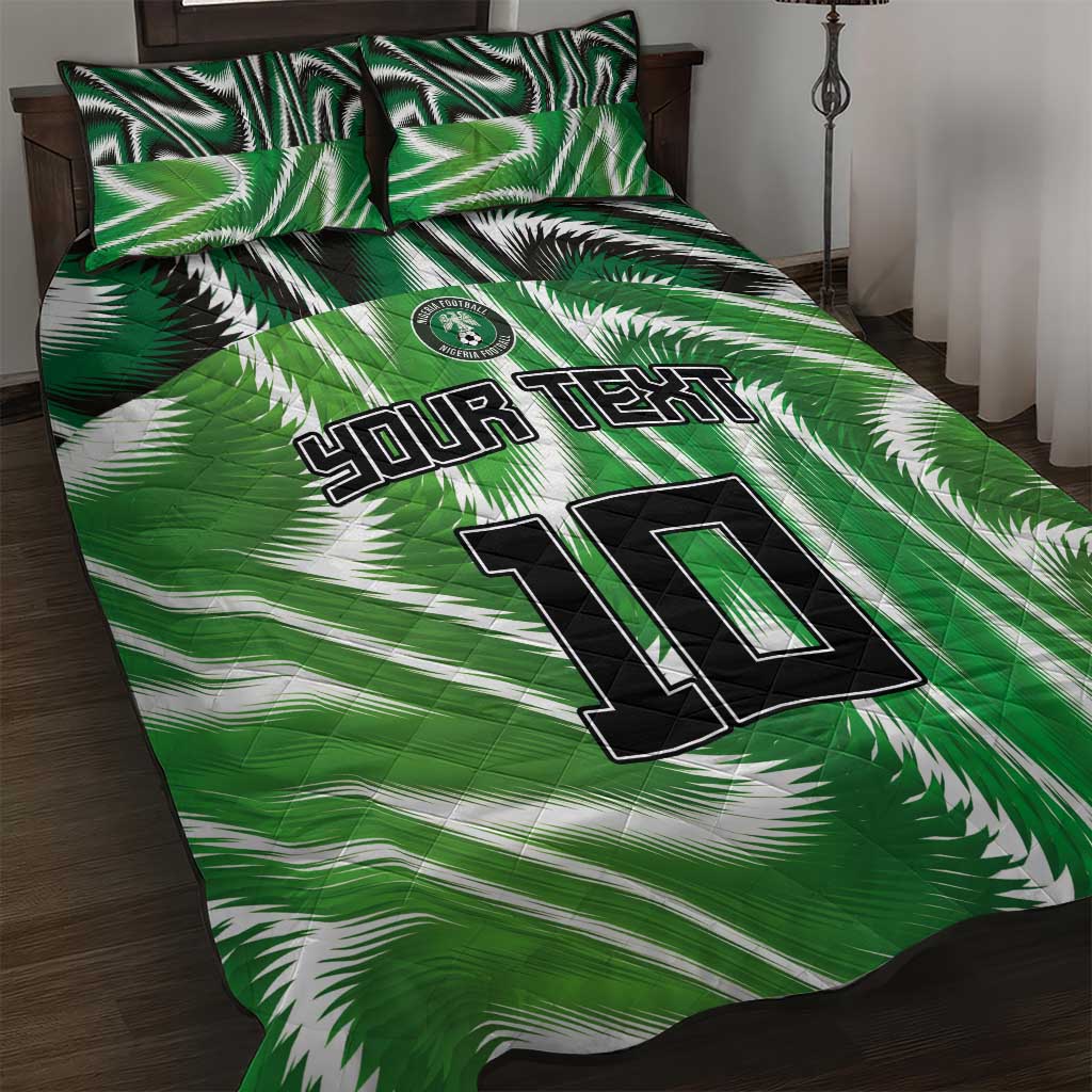Custom Nigeria Football Quilt Bed Set Sporty Super Eagles LT03