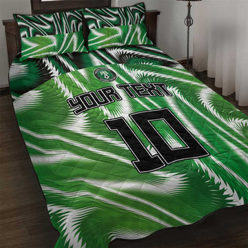 Custom Nigeria Football Quilt Bed Set Sporty Super Eagles LT03
