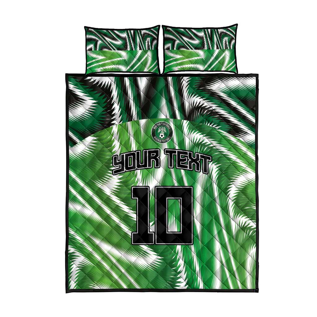 Custom Nigeria Football Quilt Bed Set Sporty Super Eagles LT03