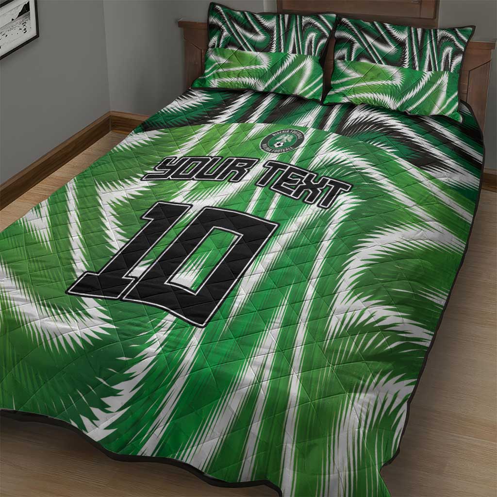Custom Nigeria Football Quilt Bed Set Sporty Super Eagles LT03