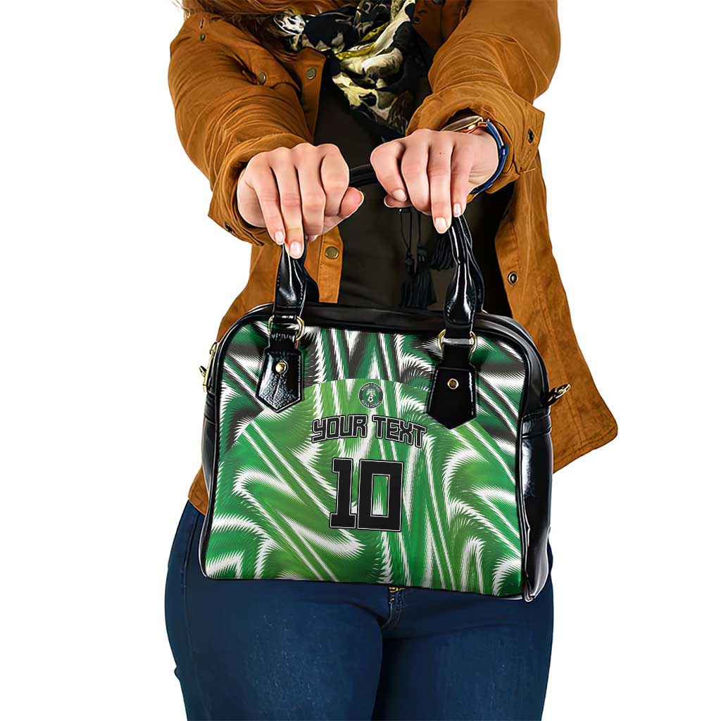 Custom Nigeria Football Shoulder Handbag Sporty Super Eagles LT03