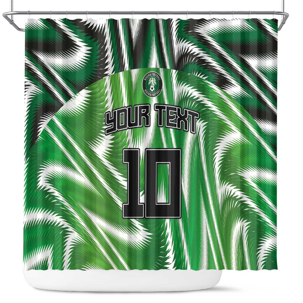 Custom Nigeria Football Shower Curtain Sporty Super Eagles LT03