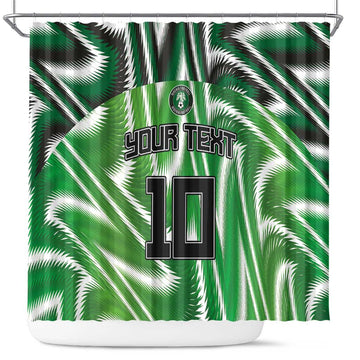 Custom Nigeria Football Shower Curtain Sporty Super Eagles LT03