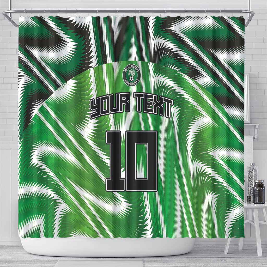 Custom Nigeria Football Shower Curtain Sporty Super Eagles LT03
