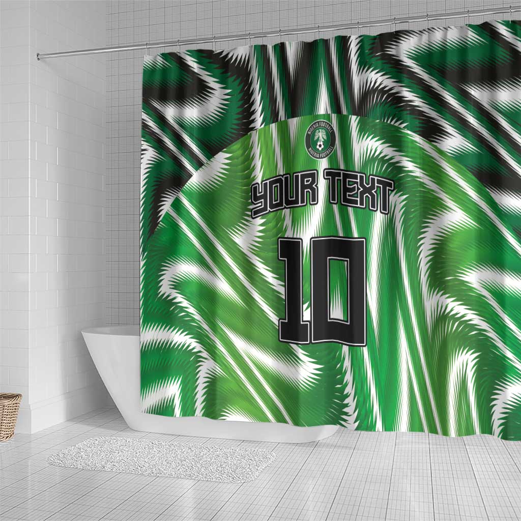 Custom Nigeria Football Shower Curtain Sporty Super Eagles LT03