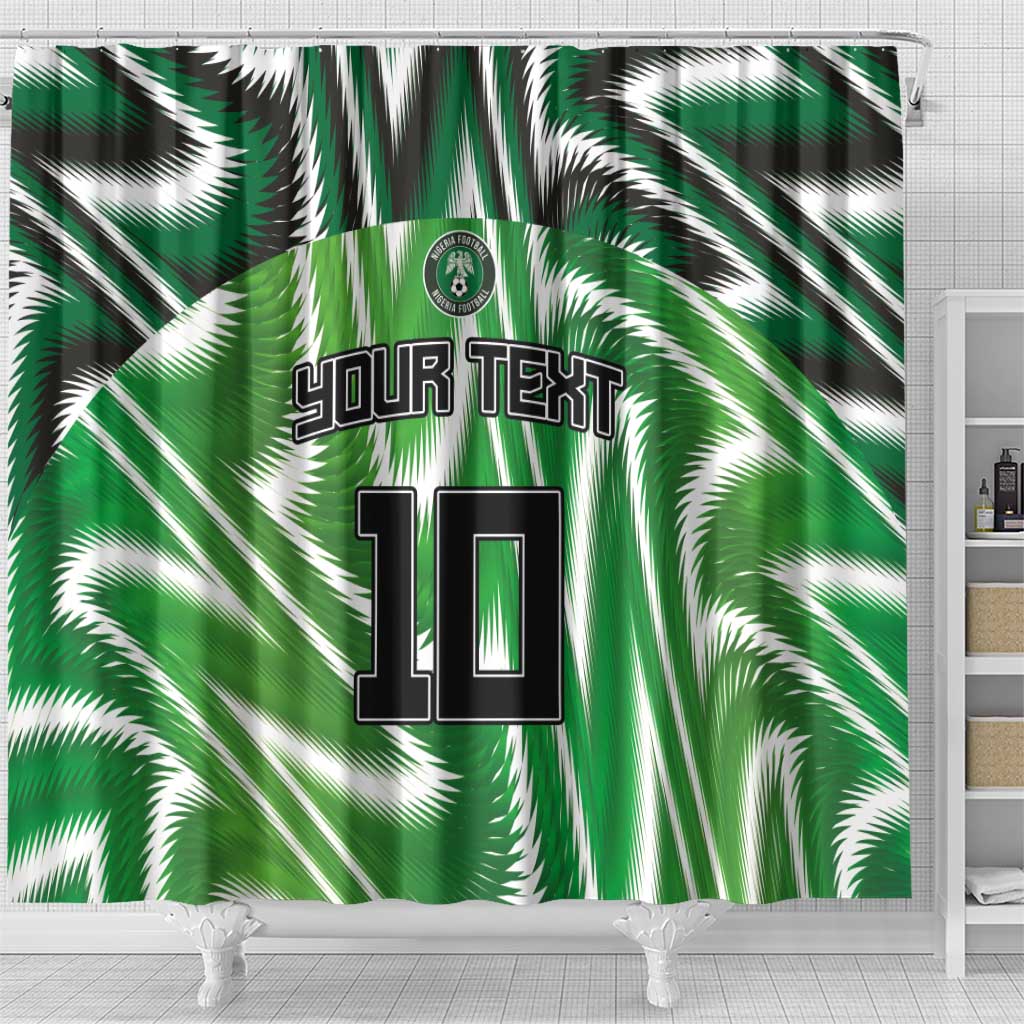 Custom Nigeria Football Shower Curtain Sporty Super Eagles LT03