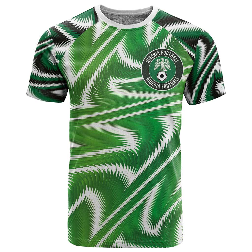 Custom Nigeria Football T shirt Sporty Super Eagles LT03