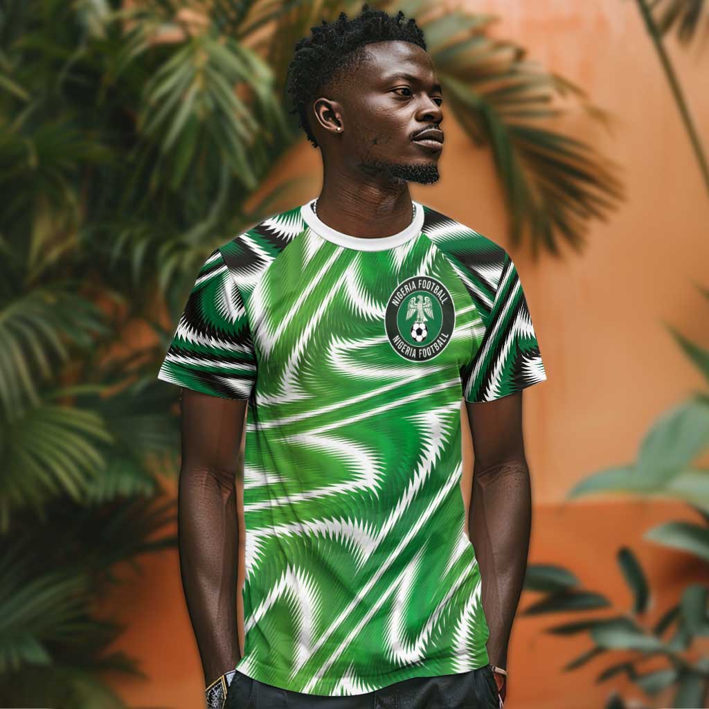Custom Nigeria Football T shirt Sporty Super Eagles LT03