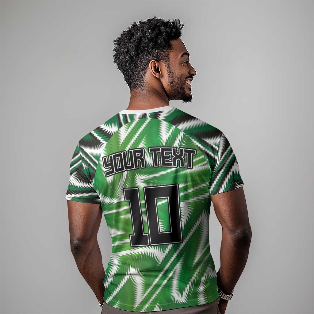 Custom Nigeria Football T shirt Sporty Super Eagles LT03