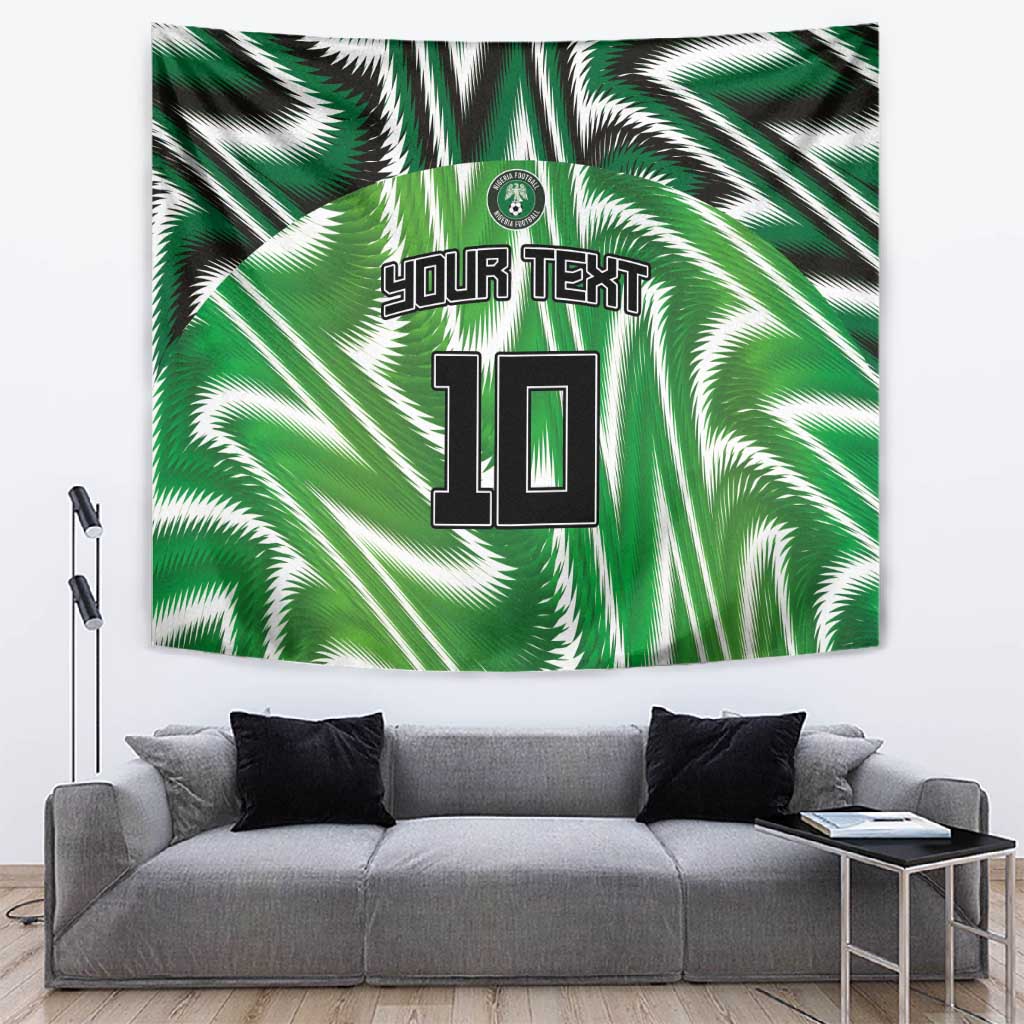 Custom Nigeria Football Tapestry Sporty Super Eagles LT03