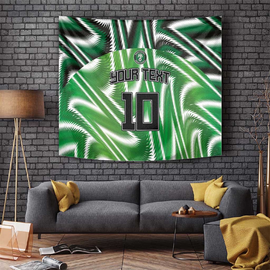 Custom Nigeria Football Tapestry Sporty Super Eagles LT03