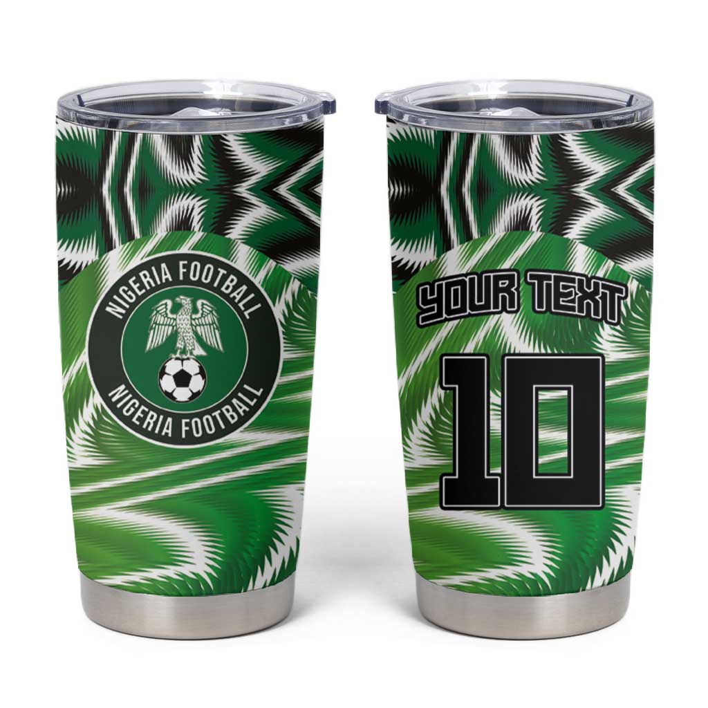 Custom Nigeria Football Tumbler Cup Sporty Super Eagles LT03