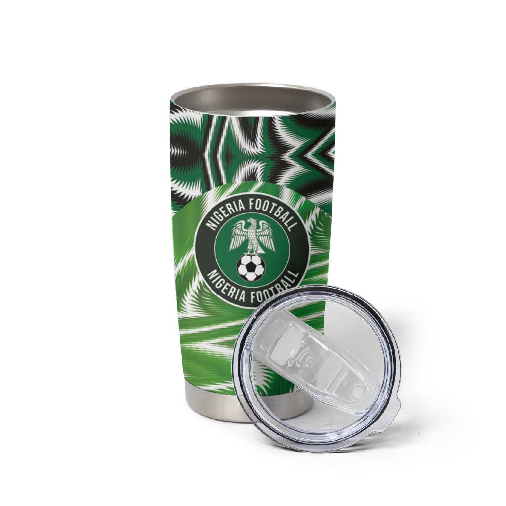Custom Nigeria Football Tumbler Cup Sporty Super Eagles LT03