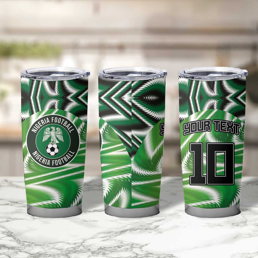 Custom Nigeria Football Tumbler Cup Sporty Super Eagles LT03
