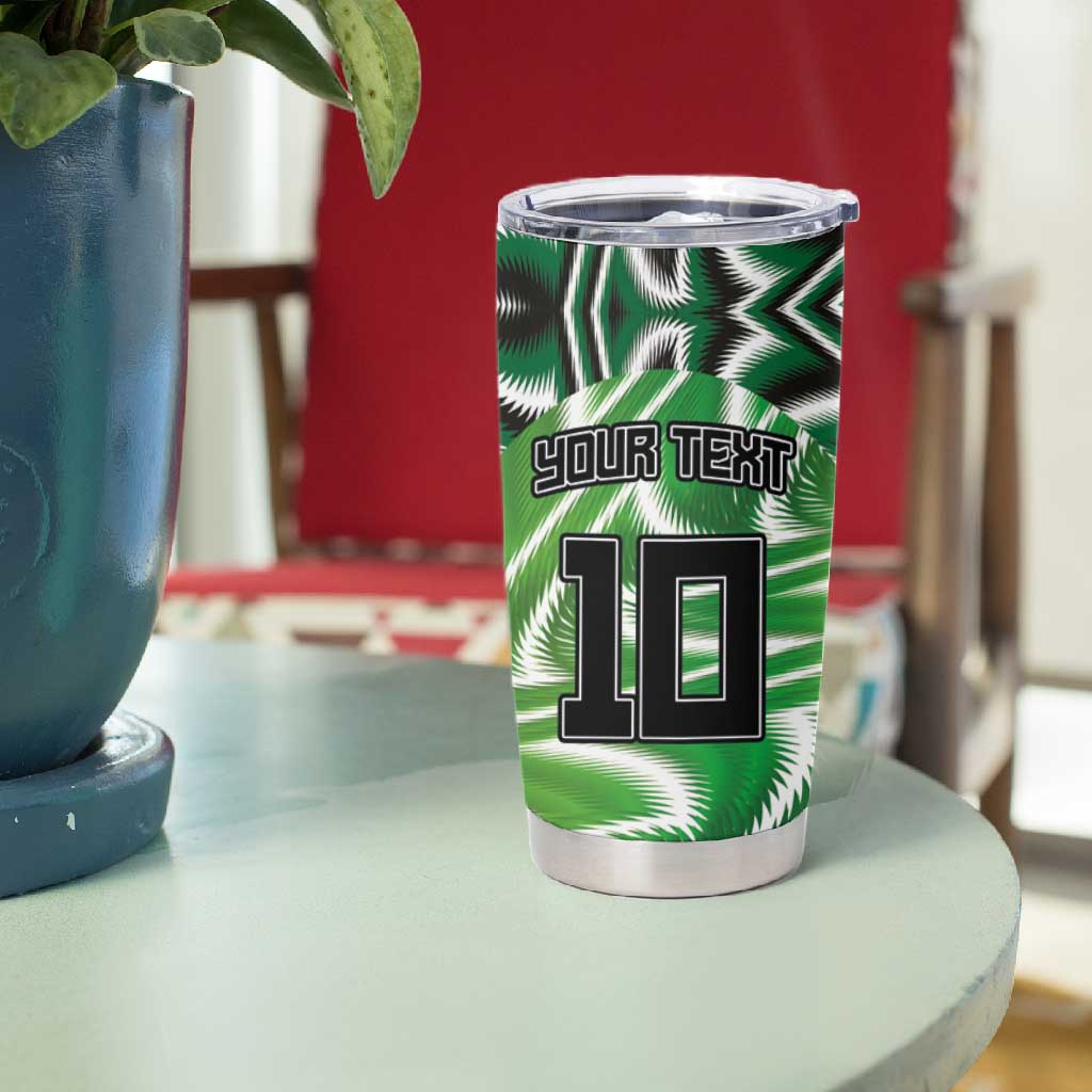 Custom Nigeria Football Tumbler Cup Sporty Super Eagles LT03